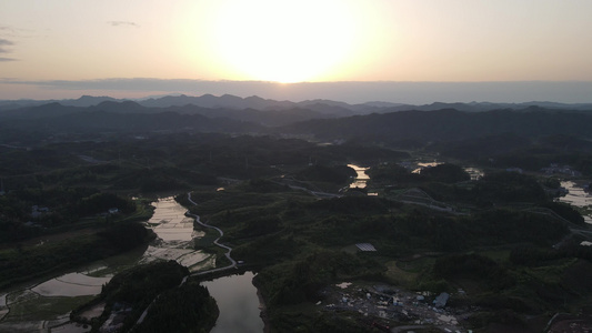 青山绿水大山森林自然风光视频