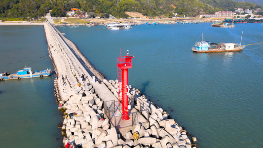 南澳岛红灯塔航拍合集4K视频