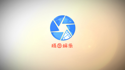 简约卡通彩色线条LOGO演绎视频