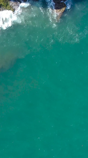 惠州海龟湾海浪礁石航拍旅游度假15秒视频