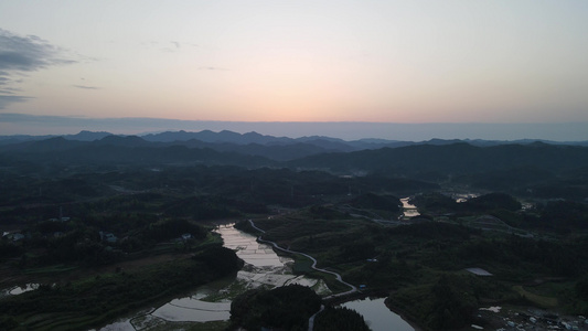 青山绿水大山森林自然风光视频