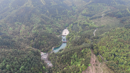 青山绿水大山森林自然风光视频