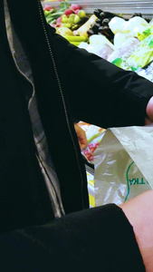 超市塑料购物袋白色污染视频