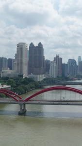 广州珠江解放大桥越秀区视频