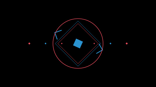 多元素几何动图视频