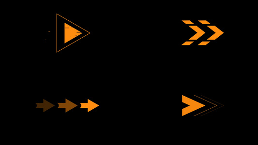 4K科技箭头HUD素材视频