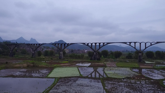 桂林山水桂林风景航拍桂林景色桂林山水云雾缭绕桂林雨天航拍视频