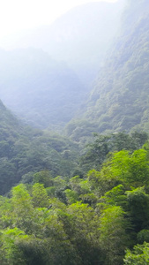 江西宜春5A风景区云中飞瀑瀑布航拍江西旅游视频