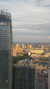 长春国际金融中心航拍视频高楼大厦视频