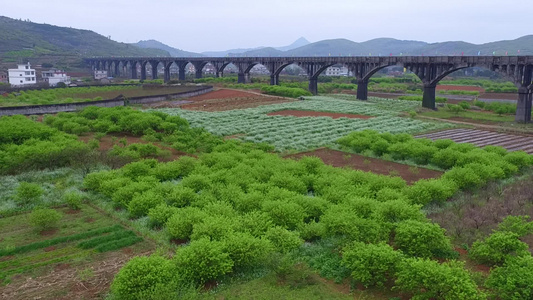 桂林山水桂林田园风景航拍桂林断桥景色桂林山水云雾缭绕桂林雨天航拍视频