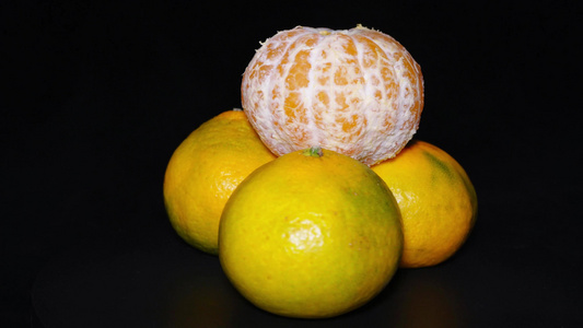 橘子柑橘橙子水果食材视频