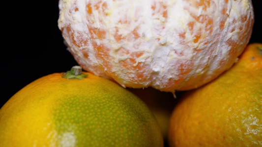 橘子柑橘橙子水果食材视频