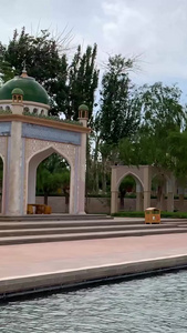 实拍5A喀什古城著名景点香妃园景区香妃墓建筑视频合集新疆旅游视频