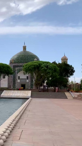 实拍5A喀什古城著名景点香妃园景区香妃墓建筑视频合集历史建筑视频