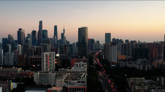 航拍广州航拍中国城市空镜头视频