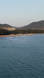 海南三亚航拍海岸海岸线视频