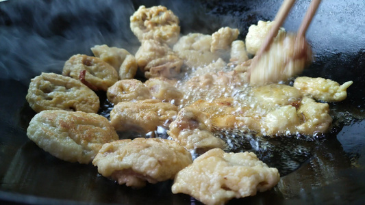 酥肉美食餐饮美味视频