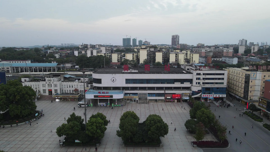 湖南衡阳城市风光地标建筑旅游景区航拍视频