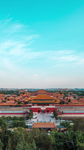 延时北京故宫博物馆全景素材北京历史视频