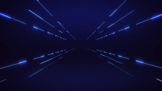科技感蓝色光线透明背景视频元素视频