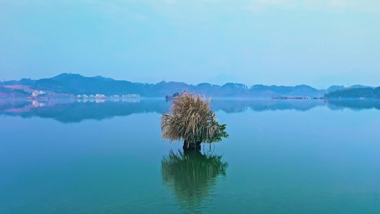 水库湖泊自然风光视频