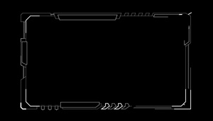 高科技框架线条文本框视动态元素10秒视频