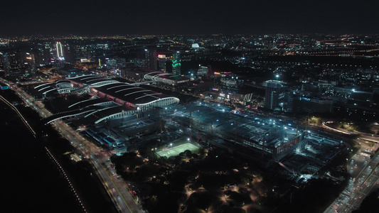 4k广州琶洲建筑大景视频