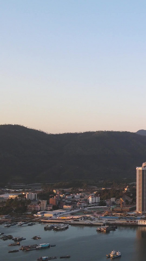 航拍广东惠州在建设中的房地产住宅海景房城市素材49秒视频