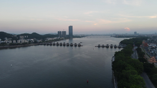 广州城市风光4k航拍视频