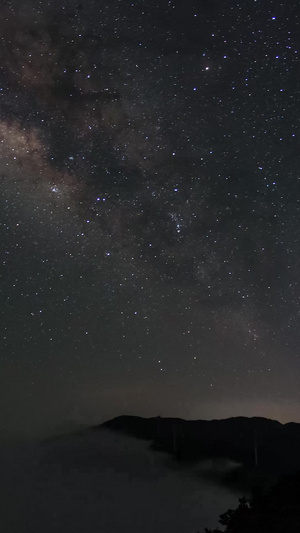 延时银河星星日月星辰11秒视频