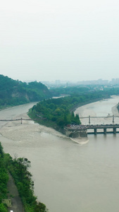 航拍都江堰风景视频