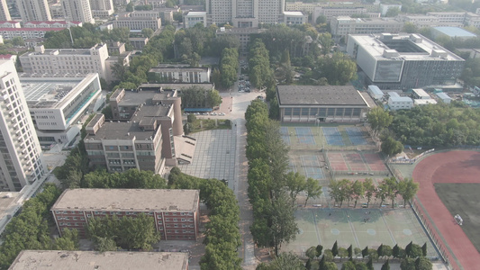 郑州轻工业大学东风校区白天4K航拍视频视频
