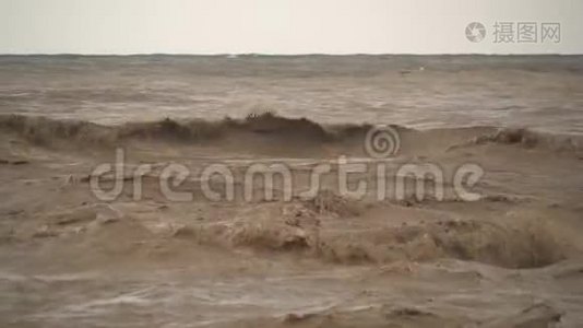 褐泥海浪视频