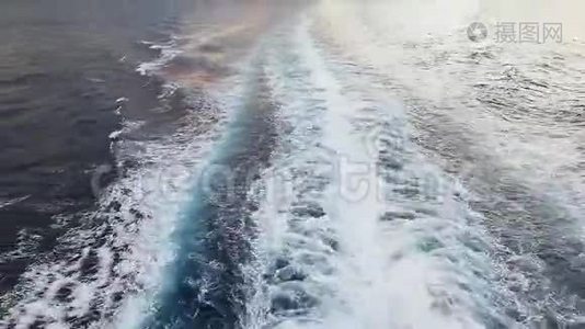 船舶发动机波浪视频