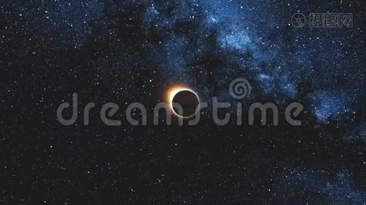 太阳从太空射出的火星日出景象视频