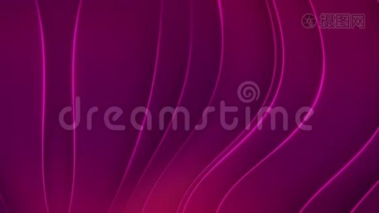 紫色背景与移动的曲线视频