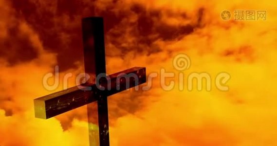 宗教复活节星期日耶稣受难日动画4k视频