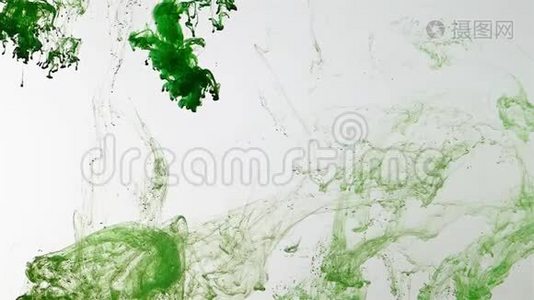 绿色抽象爆炸背景视频