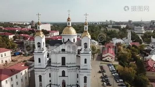 维捷布斯克市大教堂的钟声视频