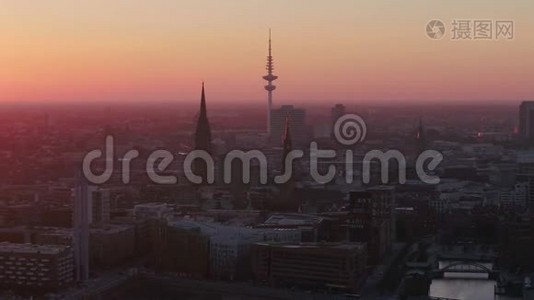 德国汉堡2018年6月夜15毫米宽角4K激励2探针视频