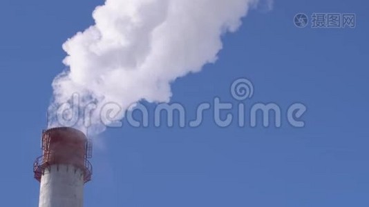 全球海水污染管道污染工业大气与烟雾生态污染工业工厂污染烟囱视频