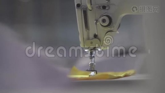 缝纫机的细节视频