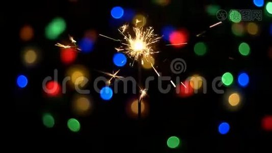 孟加拉闪耀生日圣诞节概念视频