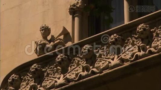 西班牙巴塞罗那Casa Batllo|壁雕视频