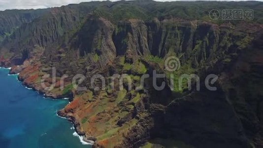 夏威夷航空公司潘宁岛海岸太平洋考艾海洋视频