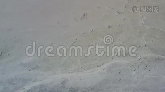 迈科莱夫地区的图兹拉盐湖视频