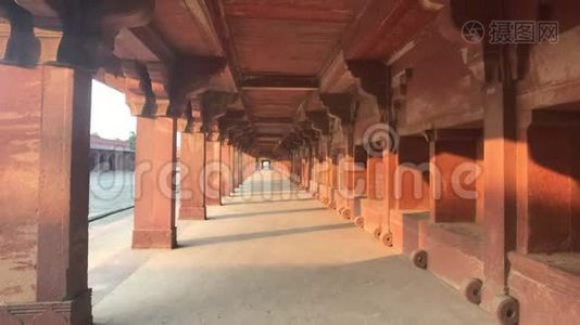 Fatehpur Sikri，印度-古城的历史建筑视频