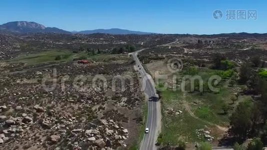 Cahuilla Tewanet Vista，从上面看，CA，美国视频