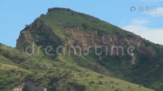 草山峰和悬崖视频