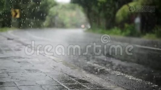 雨中交通视频